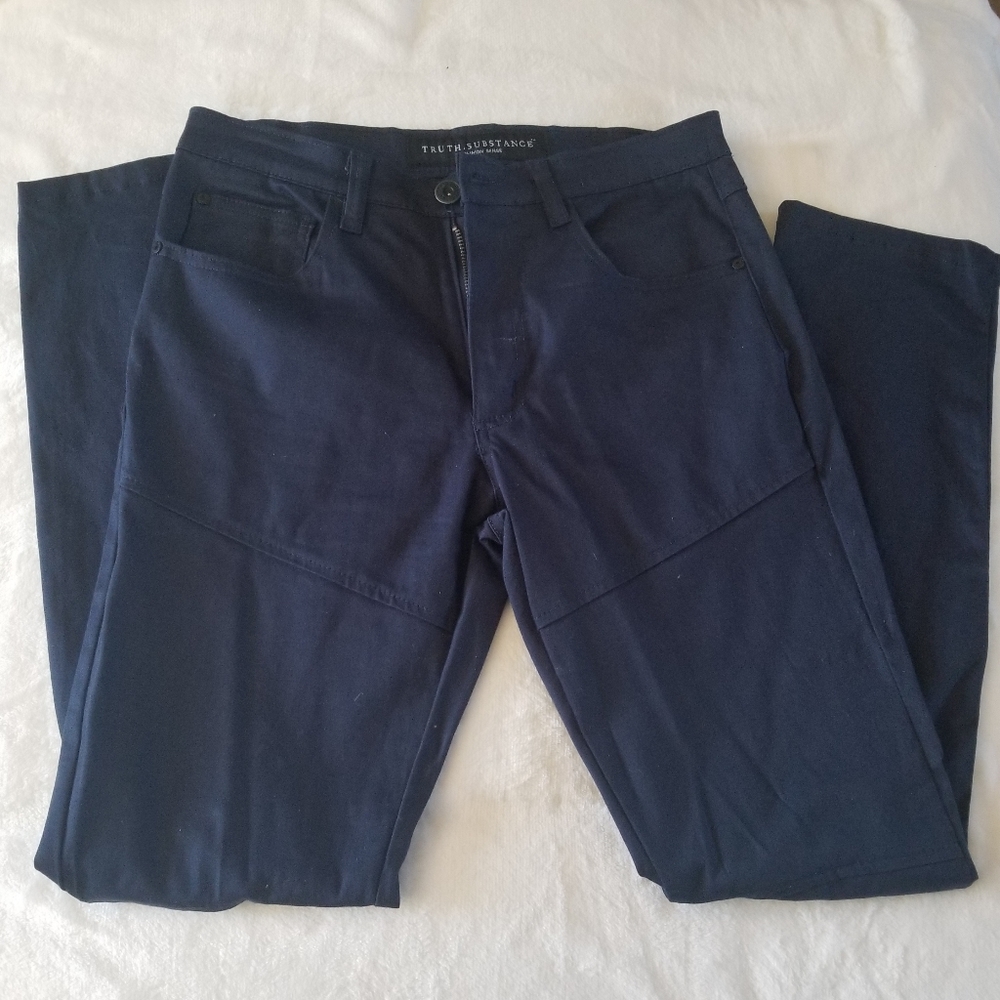 Navy blue pans. Size 33x32